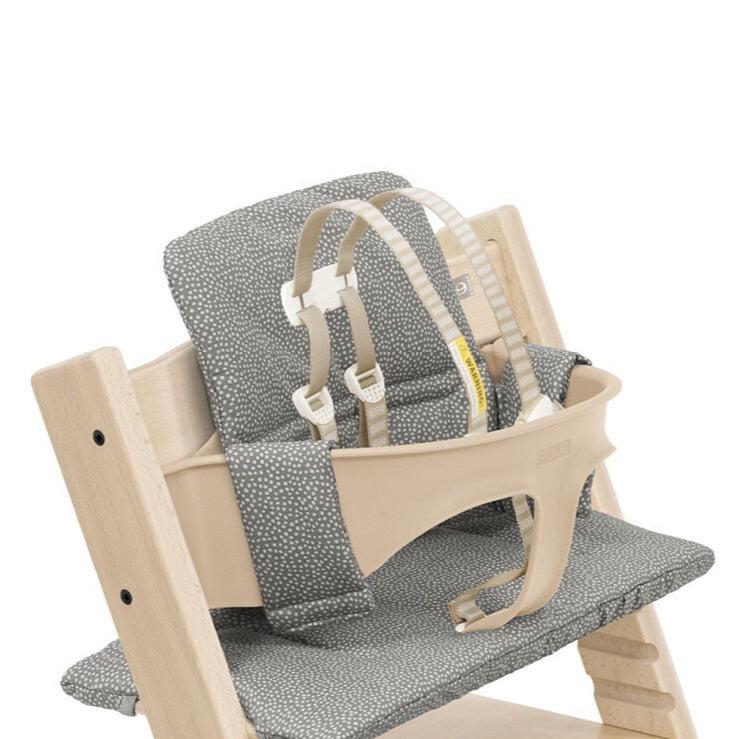 Stokke - Tripp Trapp Classic Cushion² - Dots Grey-High Chair Accessories-Posh Baby