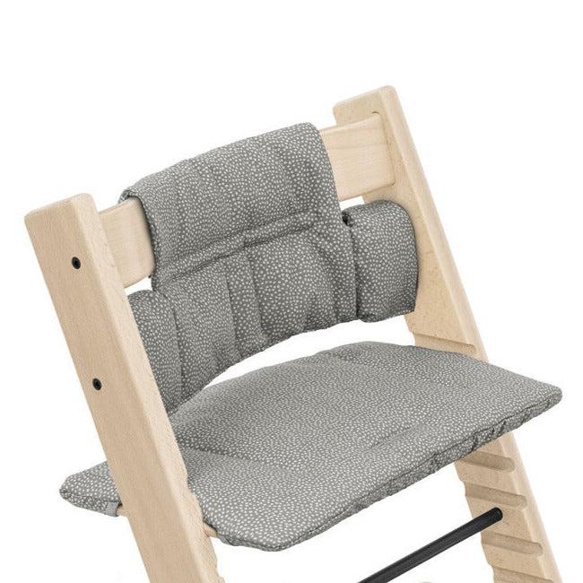 Stokke - Tripp Trapp Classic Cushion² - Dots Grey-High Chair Accessories-Posh Baby