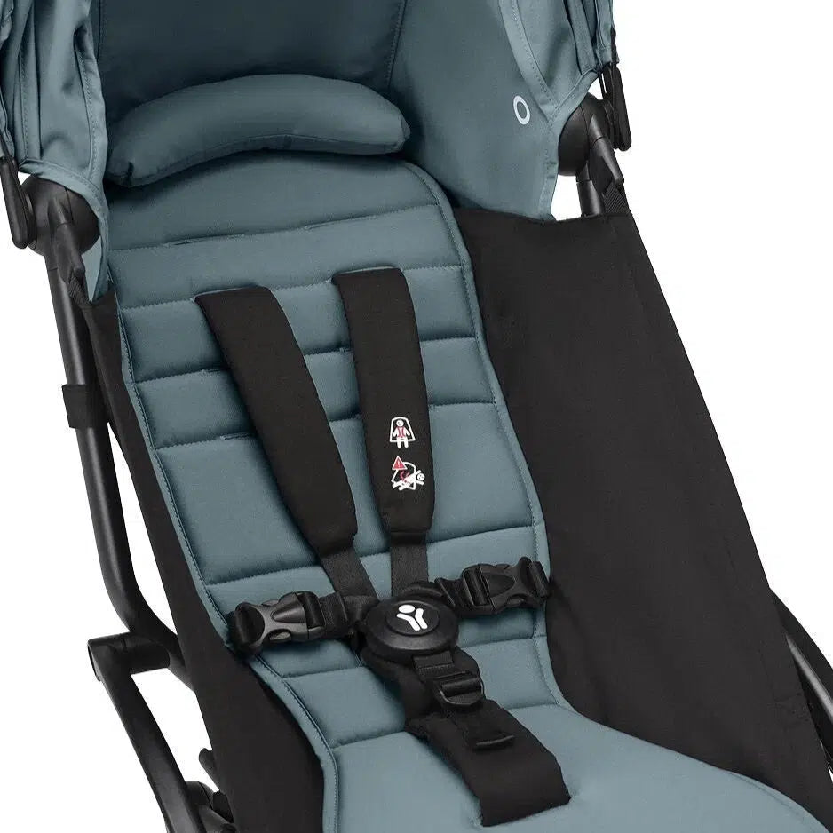 Stokke - YOYO 3 Stroller 6+ - Black Frame + Aqua-Lightweight + Travel Strollers-Posh Baby