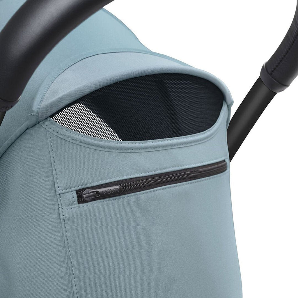 Stokke - YOYO 3 Stroller 6+ - Black Frame + Aqua-Lightweight + Travel Strollers-Posh Baby