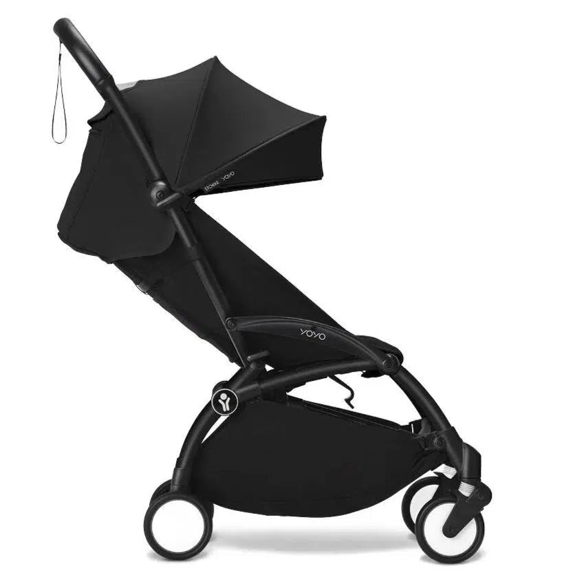 Stokke - YOYO 3 Stroller 6+ - Black Frame + Black-Lightweight + Travel Strollers-Posh Baby