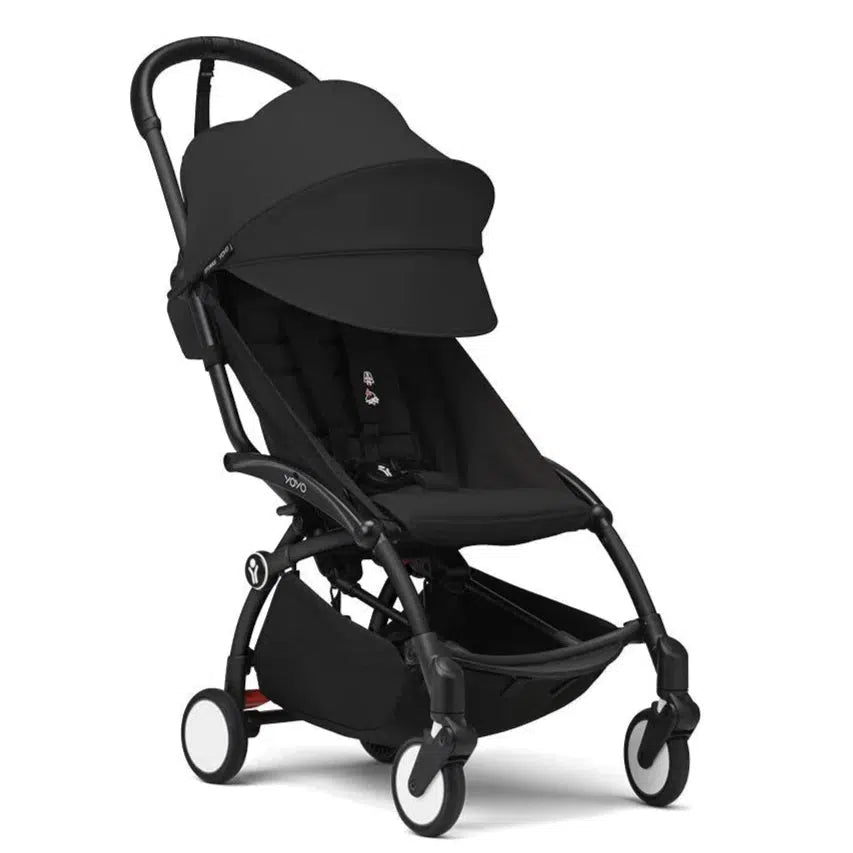 Stokke - YOYO 3 Stroller 6+ - Black Frame + Black-Lightweight + Travel Strollers-Posh Baby