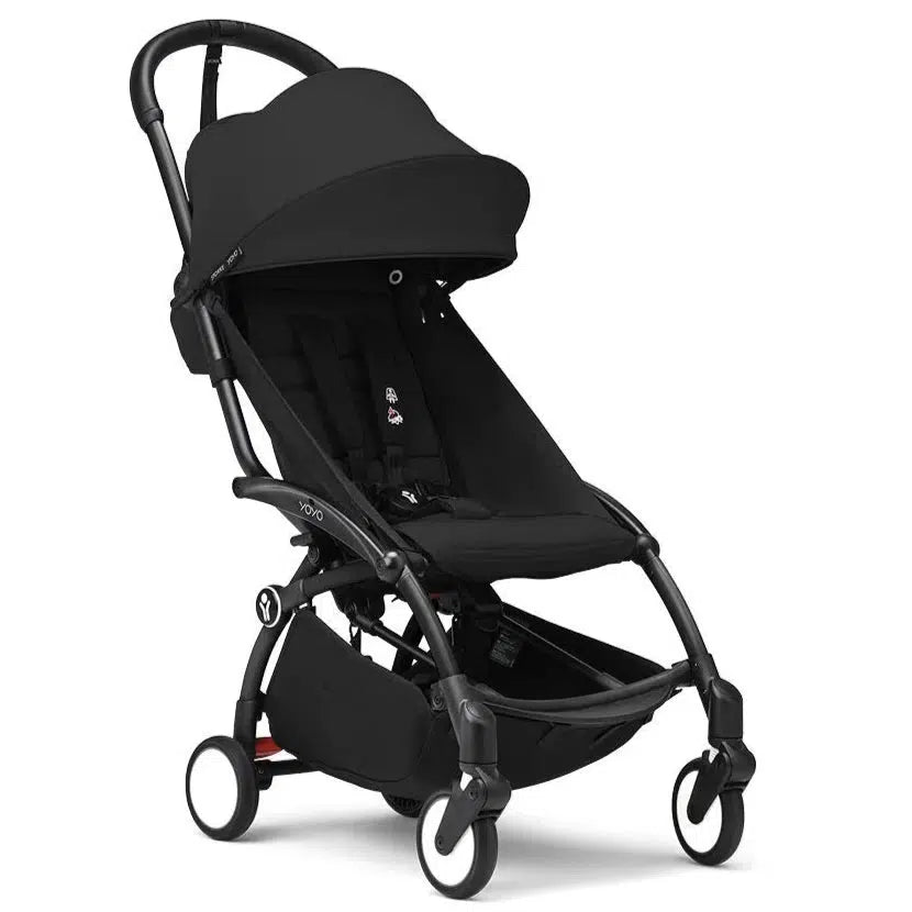 Stokke - YOYO 3 Stroller 6+ - Black Frame + Black-Lightweight + Travel Strollers-Posh Baby