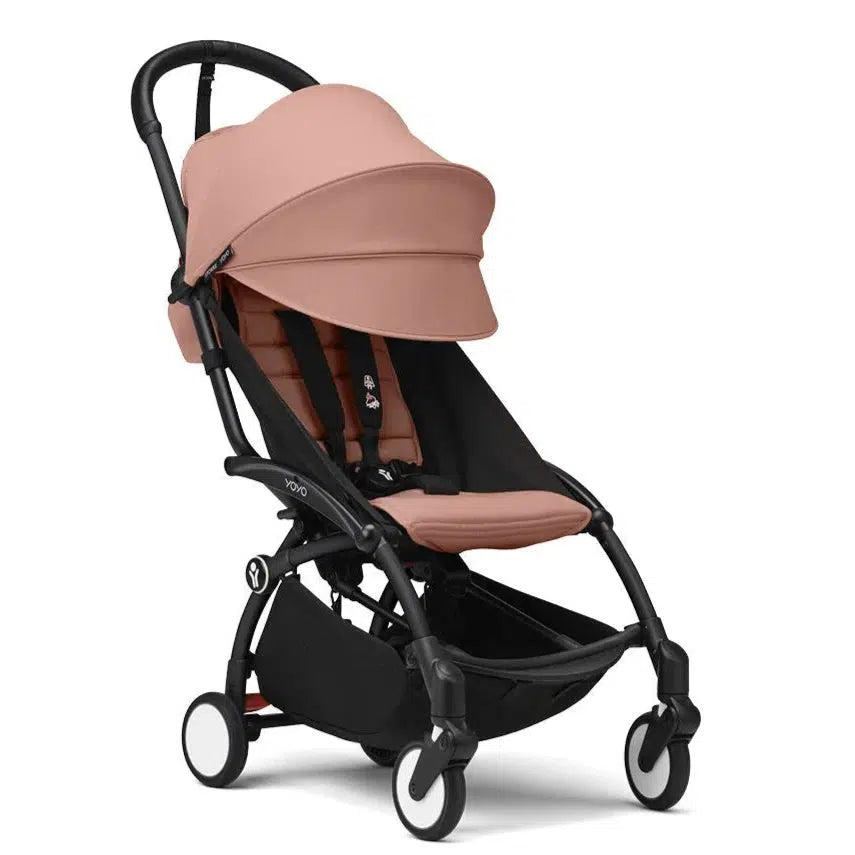 Stokke - YOYO 3 Stroller 6+ - Black Frame + Ginger-Lightweight + Travel Strollers-Posh Baby