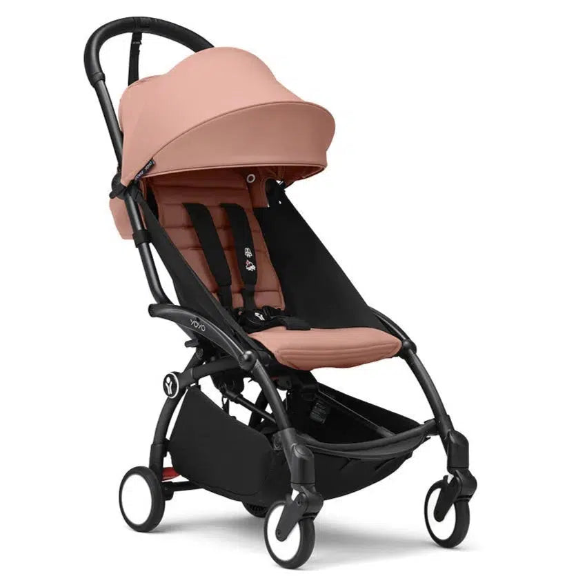 Stokke - YOYO 3 Stroller 6+ - Black Frame + Ginger-Lightweight + Travel Strollers-Posh Baby