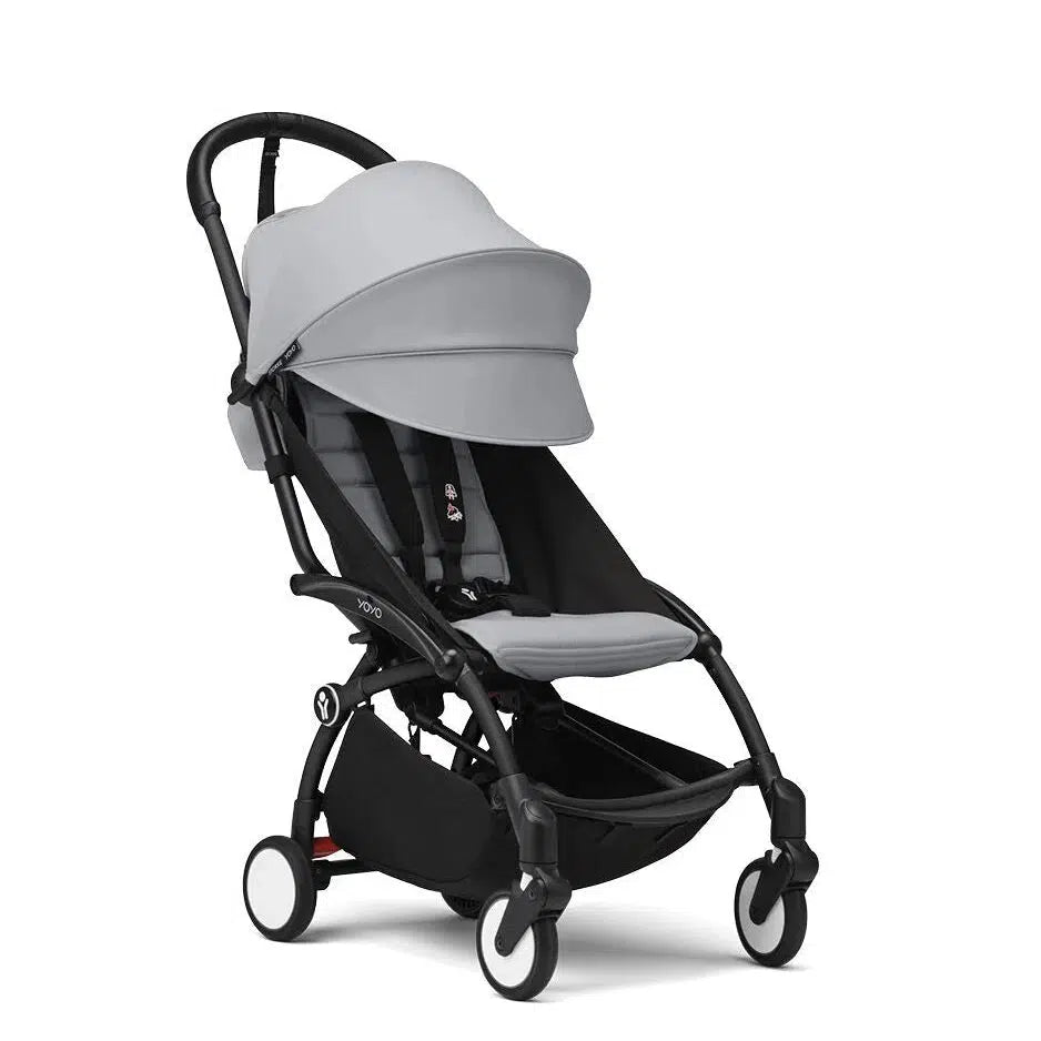 Stokke - YOYO 3 Stroller 6+ - Black Frame + Stone-Lightweight + Travel Strollers-Posh Baby