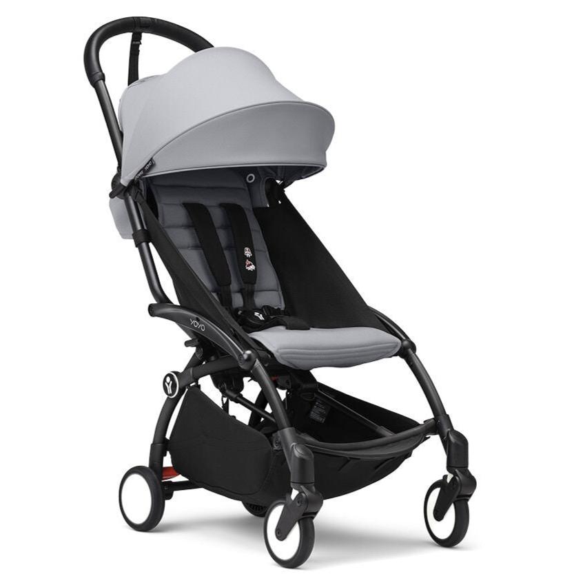 Stokke - YOYO 3 Stroller 6+ - Black Frame + Stone-Lightweight + Travel Strollers-Posh Baby