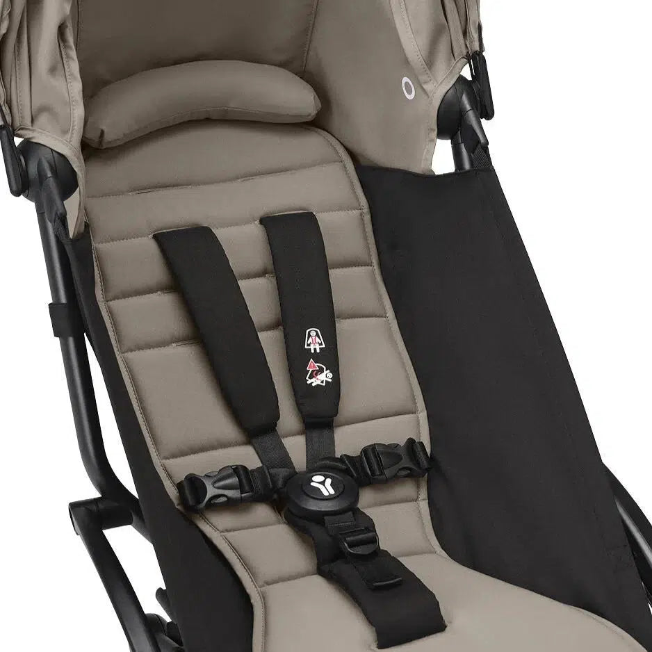 Stokke - YOYO 3 Stroller 6+ - Black Frame + Taupe-Lightweight + Travel Strollers-Posh Baby