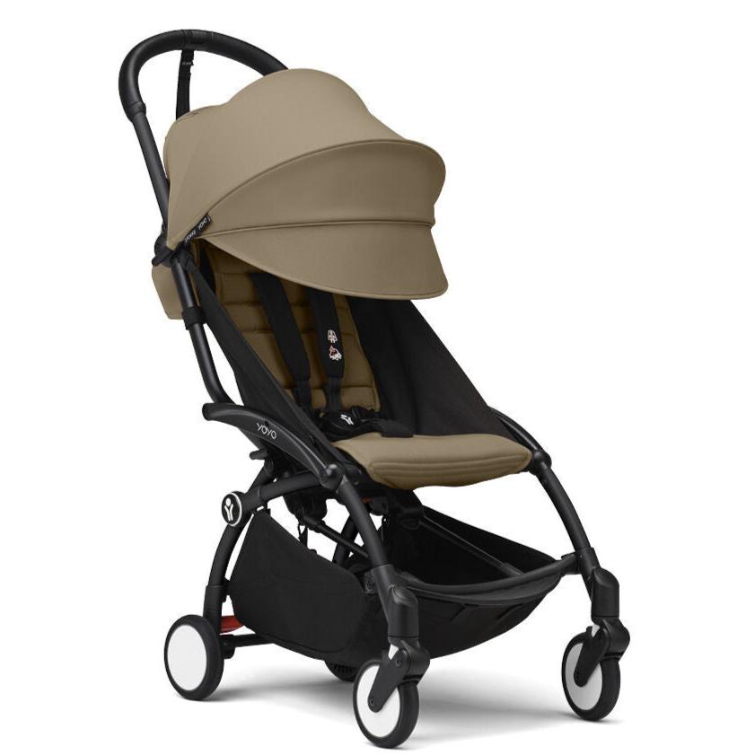 Stokke - YOYO 3 Stroller 6+ - Black Frame + Toffee-Lightweight + Travel Strollers-Posh Baby