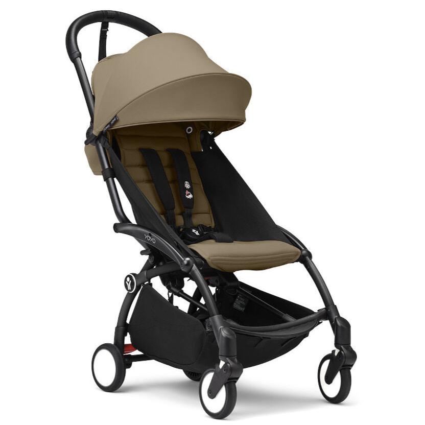 Stokke - YOYO 3 Stroller 6+ - Black Frame + Toffee-Lightweight + Travel Strollers-Posh Baby