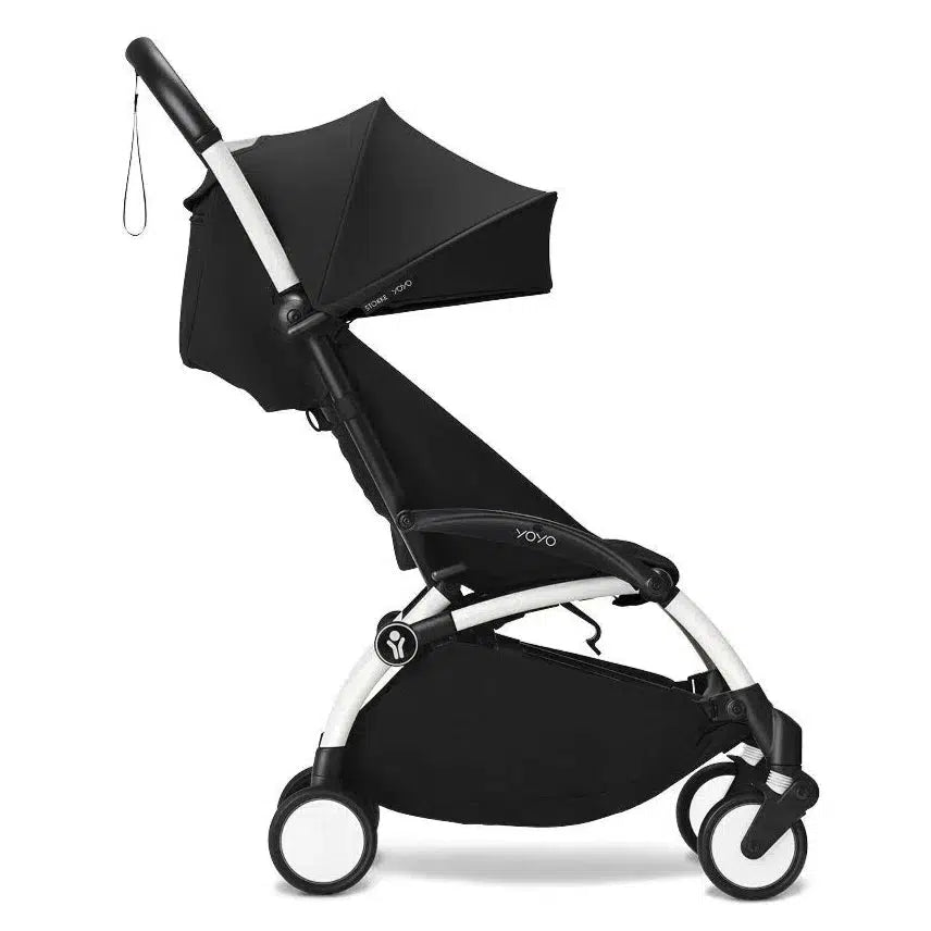 Stokke - YOYO 3 Stroller 6+ - White Frame + Black-Lightweight + Travel Strollers-Posh Baby