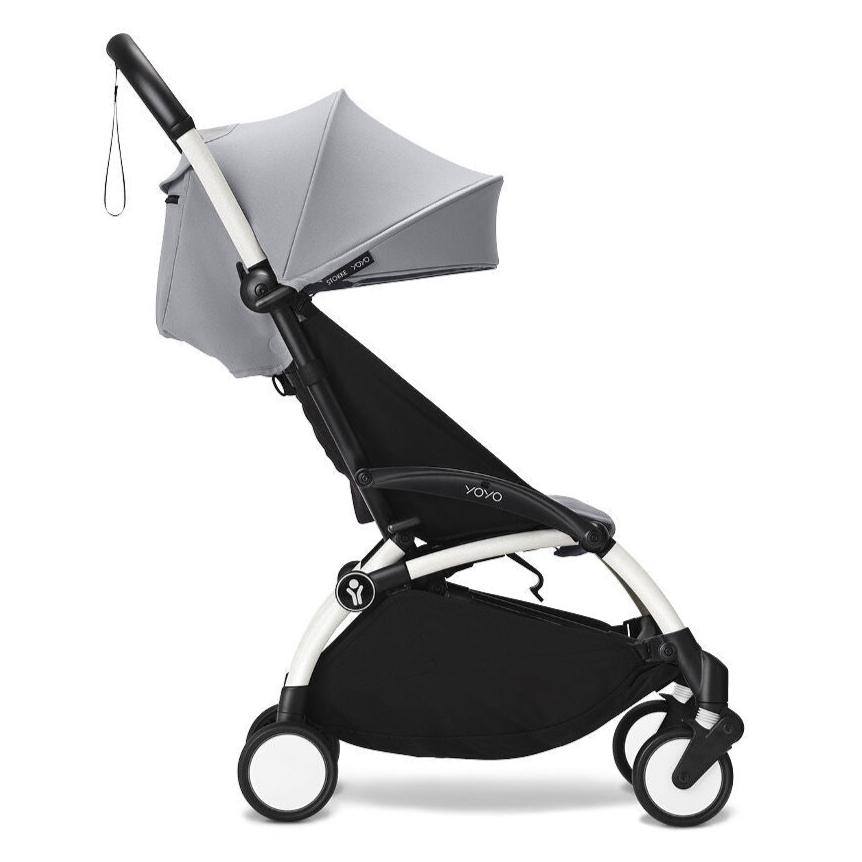 Stokke - YOYO 3 Stroller 6+ - White Frame + Stone-Lightweight + Travel Strollers-Posh Baby