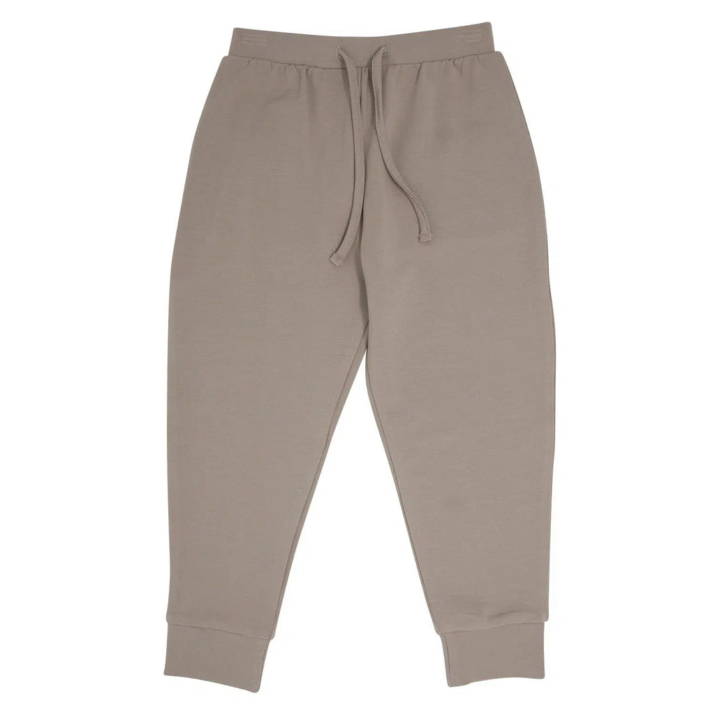 Sweet Bamboo - Crew Neck Jogger Set - Just Taupe-Sets-12-18M-Posh Baby