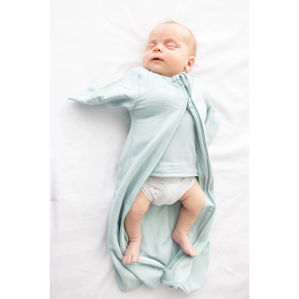 The Butterfly Swaddle - Preemie - Sage Green-2-in-1 Swaddles-Preemie-Posh Baby