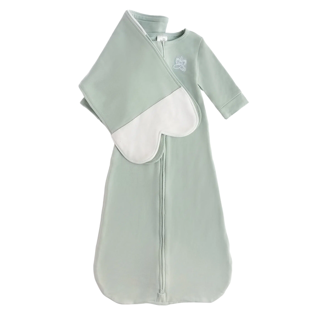 The Butterfly Swaddle - Sage Green-2-in-1 Swaddles-S (7-12 lbs)-Posh Baby