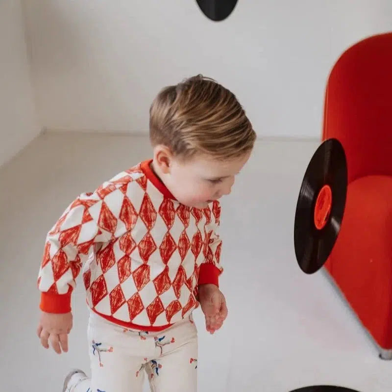 The New Chapter - Organic Long Sleeve Top - Red Check-Long Sleeves-12-18M (86)-Posh Baby