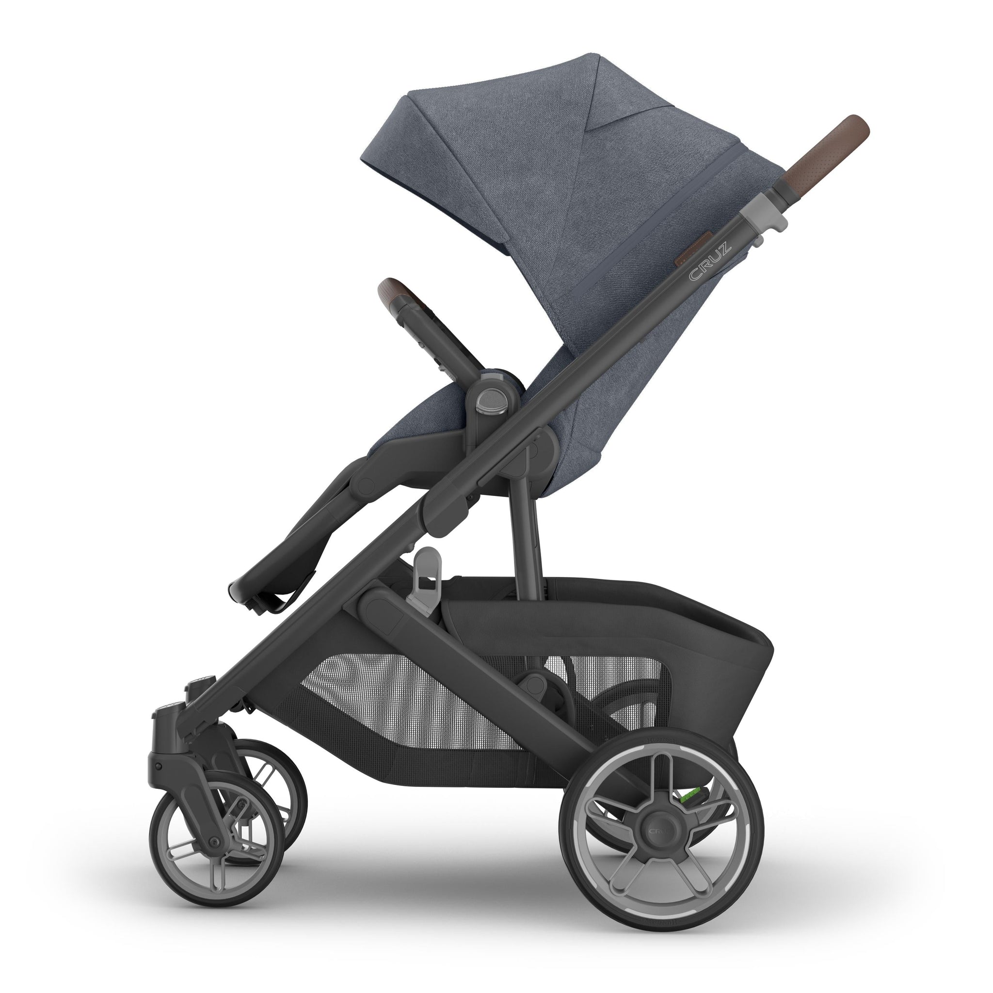 uppababy cruz recline seat UPPAbaby Cruz V3 Stroller, Julian: Dusty Blue | Carbon Frame