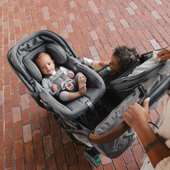 UPPAbaby - Minu Duo Stroller - Greyson-Side-by-Side Double Strollers-Posh Baby