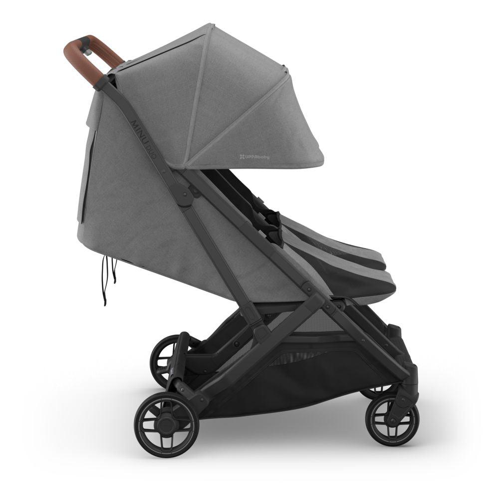 UPPAbaby - Minu Duo Stroller - Greyson-Side-by-Side Double Strollers-Posh Baby