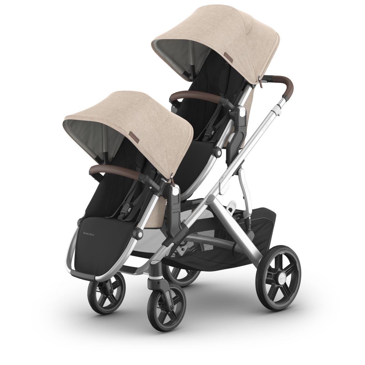 UPPAbaby Vista RumbleSeat V3 - Declan (Oat Mélange | Silver Frame