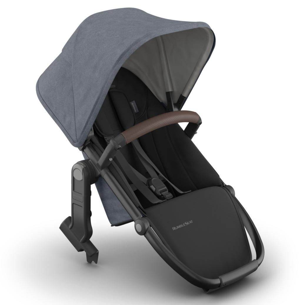 uppababy rumble UPPAbaby RumbleSeat V3, Julian: Dusty Blue / Carbon Frame / Chestnut Leather