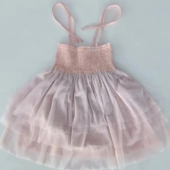 Yo Baby - Tulle Ruffle Dress - Light Pink-Dresses-2T-Posh Baby